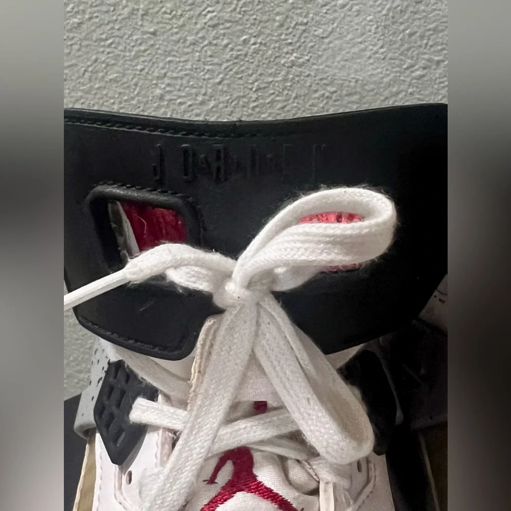 Nike Jordan Spiz'ike White Cement / Varsity Red Limited Edition Sneakers Shoes
